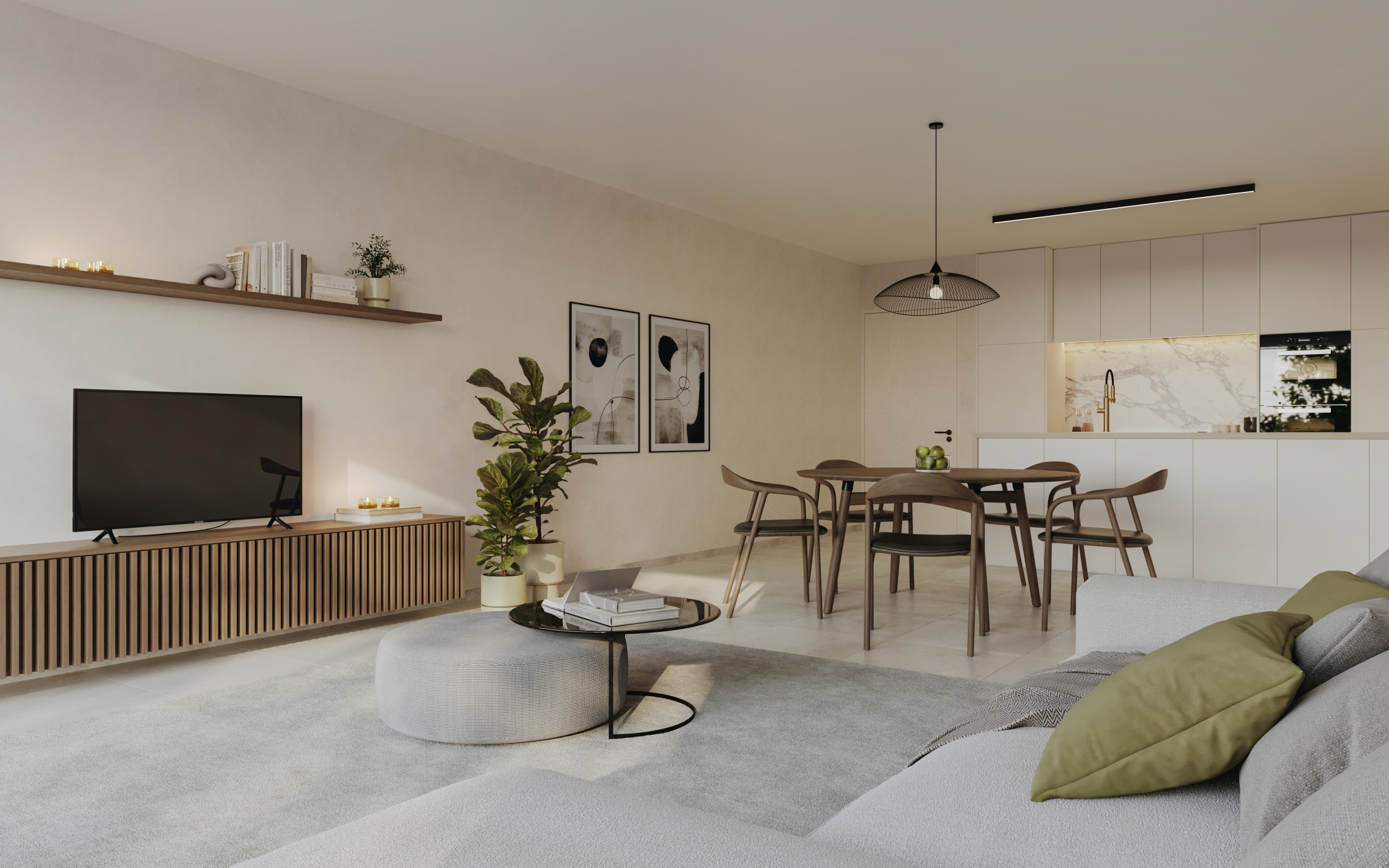 Nieuwbouwappartment in een groene oase